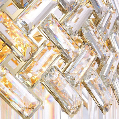 Kristy Luxury Gold Chandelier, Crystal & Metal