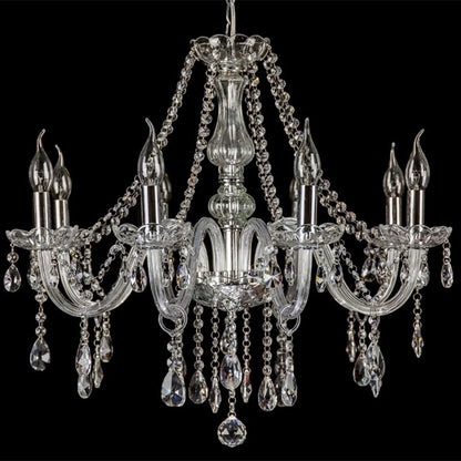 Silva Luxury Candlestick Clear Crystal Chandelier