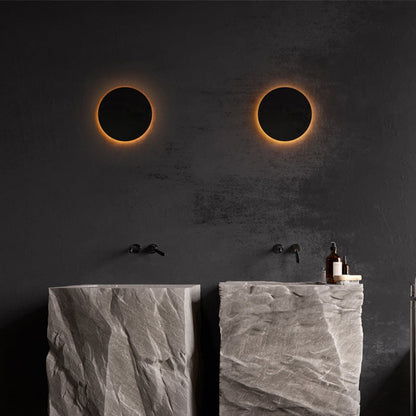Klyne Minimalist Round/Square Outdoor Wall Lamp LED, Black/White