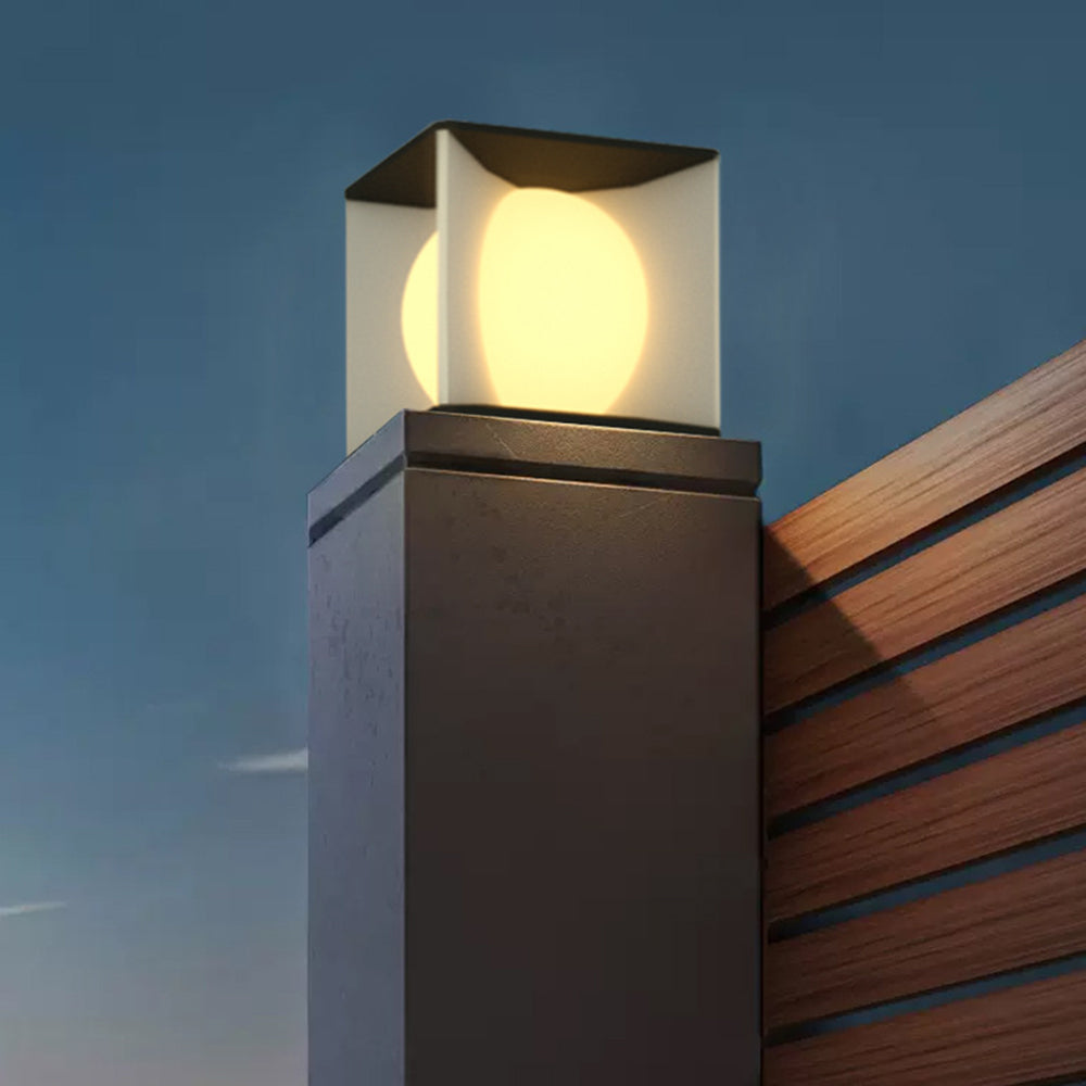 Ray Modern Moon  Outdoor Pier-Mount Pillar Light