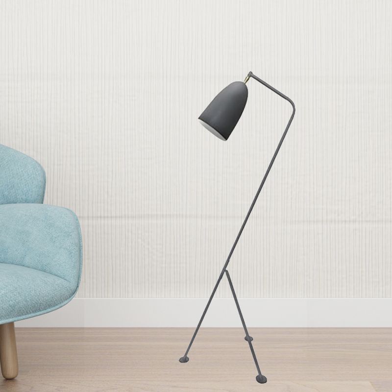 Morandi Moderne Metallbecher-Stehlampe in Schwarz, mehrfarbig