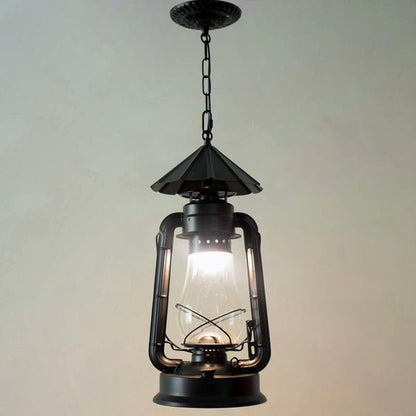 Silva Vintage Rustic Kerosene Pendant Light, 3 Color, 4 Style