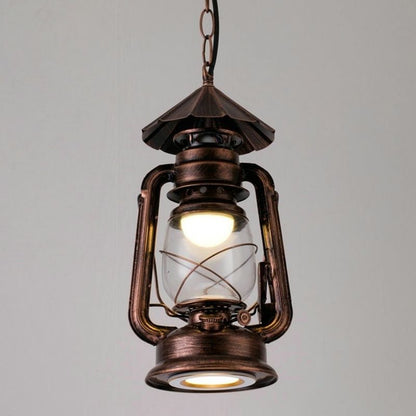 Silva Vintage Rustic Kerosene Pendant Light, 3 Color, 4 Style