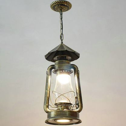 Silva Vintage Rustic Kerosene Pendant Light, 3 Color, 4 Style