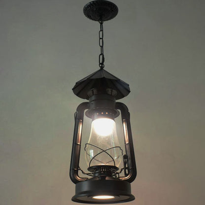Silva Vintage Rustic Kerosene Pendant Light, 3 Color, 4 Style