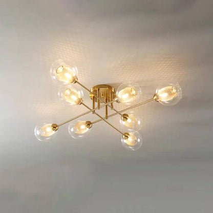 Valentina Lustre globe industriel en verre LED, 6 styles