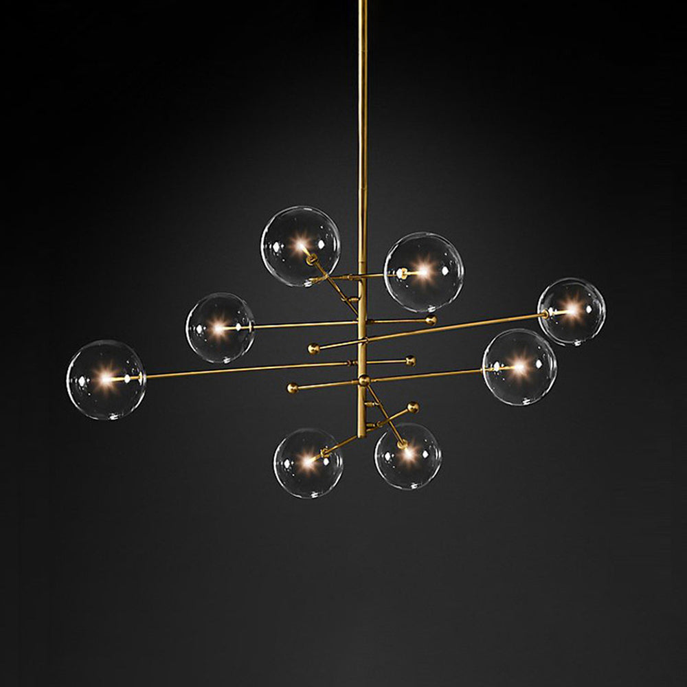Lampe à suspension à bulles transparentes nordiques modernes Valentina