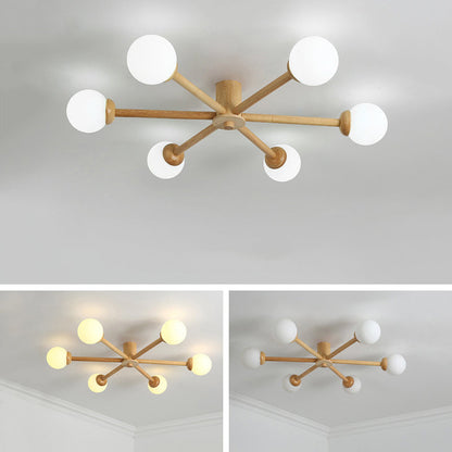 Muto Ceiling Light, Dimmable 6/8 Head