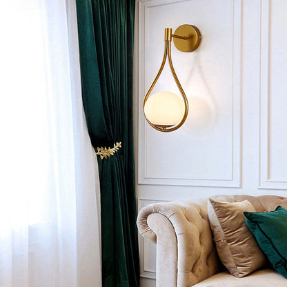 Valentina druppelvormige wandlamp, 2 stijlen