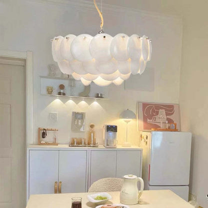 Arisha Wihte Lustre Art Déco, Feuille de Céramique et Métal