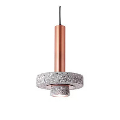 Arisha moderne bunte LED-Pendelleuchte im Art-Deco-Stil, Terrazzo