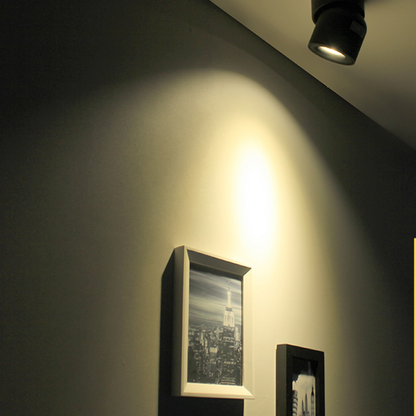 Plafonnier LED encastré Kilo Spotlight, noir/blanc