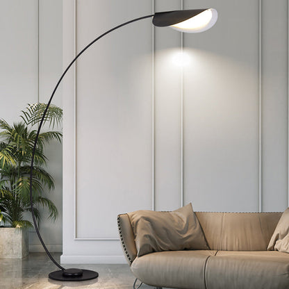 Edge Modern Arch Metal Floor Lamp, Black
