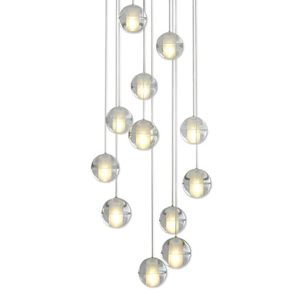 Valentina Modern Multi Clean Globe Pendant Light, Foyer