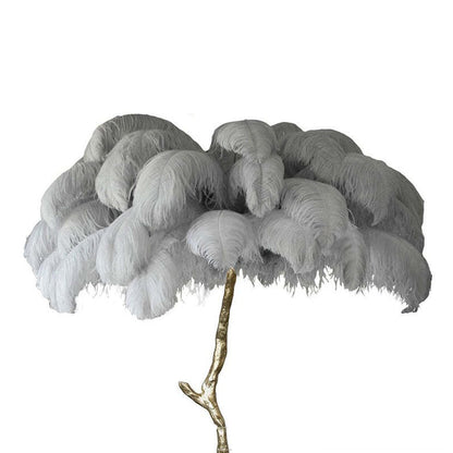 O'Moore Nordic Luxury Unique Ostrich Feather Floor Lamp/Table Lamp