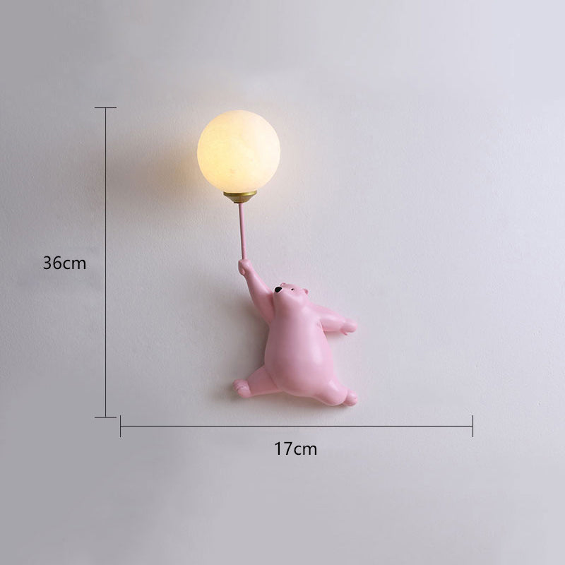 Applique Murale Liseuse Ourson Ballon