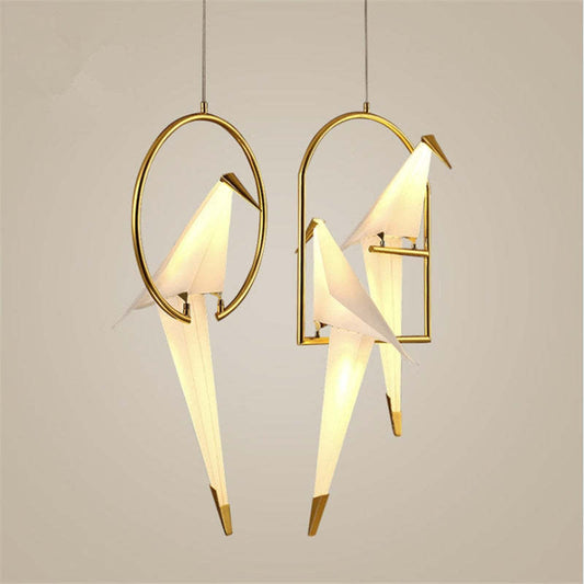 Arisha Modern Nordic Post Modern Bird hanglamp, wit/helder