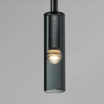 Zeyro Modern Black Glass Streamlined Pendant light/Wall Lamp