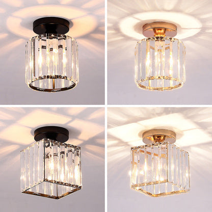 Stonel Modern Metal/Crystal Ceiling Light, 3 Colors