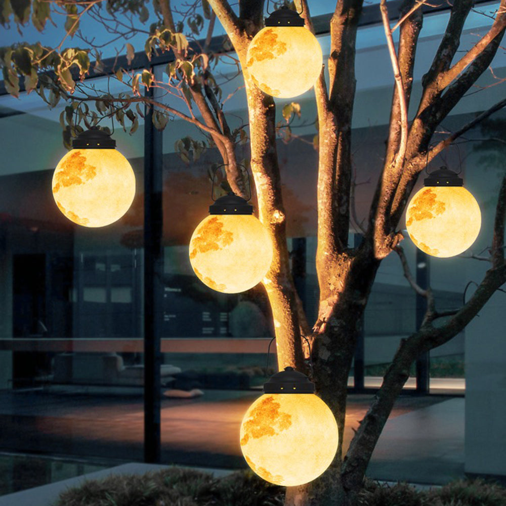 Ray Moon Moderne Bubble Glod Pendelleuchte, Metall/Harz/Fiberglas
