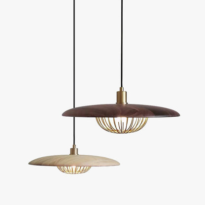 Arisha Modern Nordic Dome Pendant Light, Gold/Brown/Grey/Brown/Wood