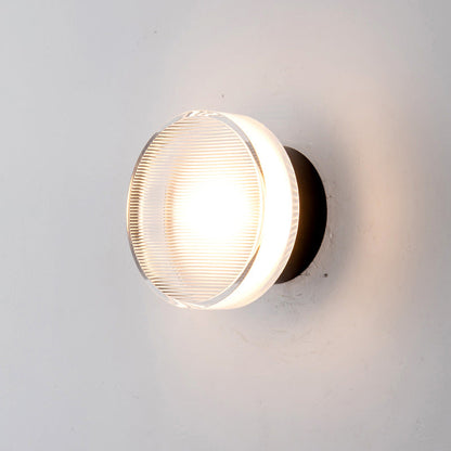 Arisha Modern Mini Bowl Metal Wall Lamp, Black/Gold