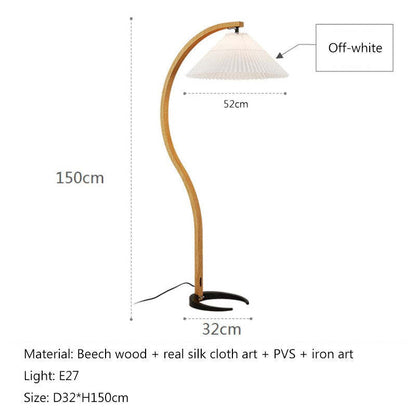 Muto Unique LED Floor Lamp, Wood/Metal, Living Room