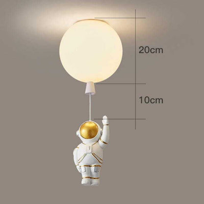 Aria Astronaut Balloon Flush Mount Ceiling Light, L 20/25/30/35cm