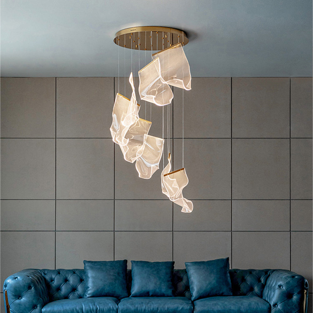 Arisha Luxury Artistic Chandelier, Gold
