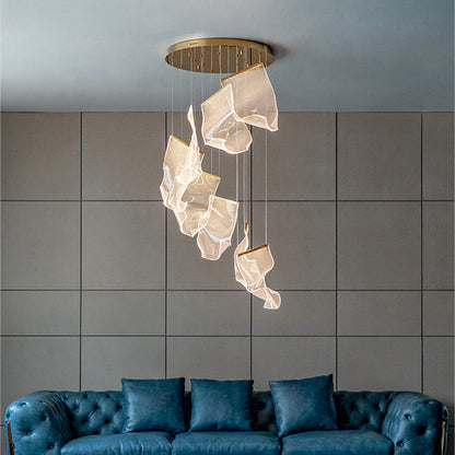 Arisha Luxury Artistic Chandelier, Gold