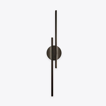 Elgo Modern Nordic Disc/Linear Metal LED Wall Lamp, Black/White