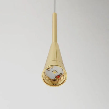 Teardrop Gold Pendant Light