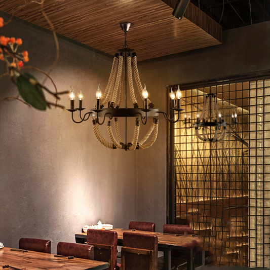 Ristorante/bar in metallo con lampada a sospensione vintage Loft Twine