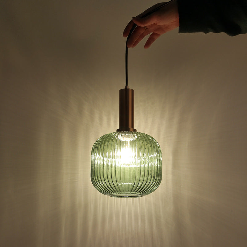 Valentina Pendant Light Crystal, Moru Glass, Cognac/Green/Grey, Kitchen Island