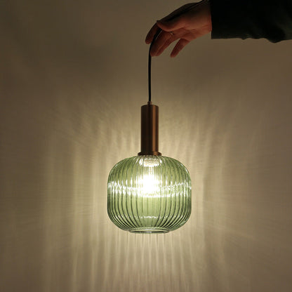 Valentina Pendant Light Crystal, Moru Glass, Cognac/Green/Grey, Kitchen Island