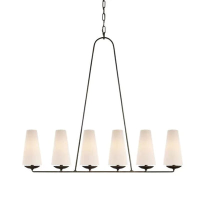 Silva Vintage LED Kronleuchter Weiß Schwarz Schlafzimmer Küche