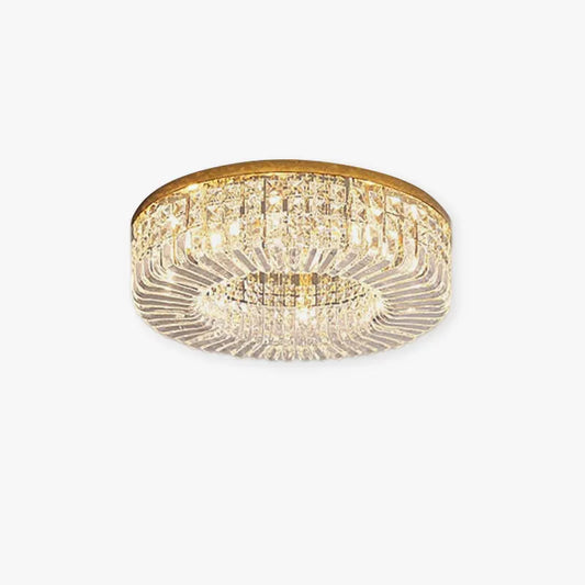 Kristy Luxury Flush Mount Metal/Crystal Ceiling Light