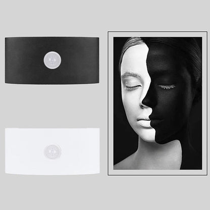 Ray Modern Simple Metal/ Fixtures Up And Down LED Light Wall Lamp, Black/White