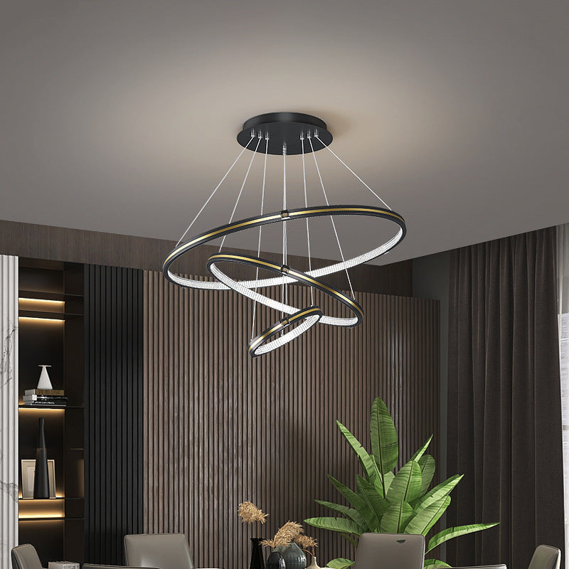 Arisha LED anneaux suspension réglable pour salon et salle à manger