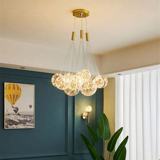 Valentina Glass Globe Bubble Pendelleuchte LED Stary