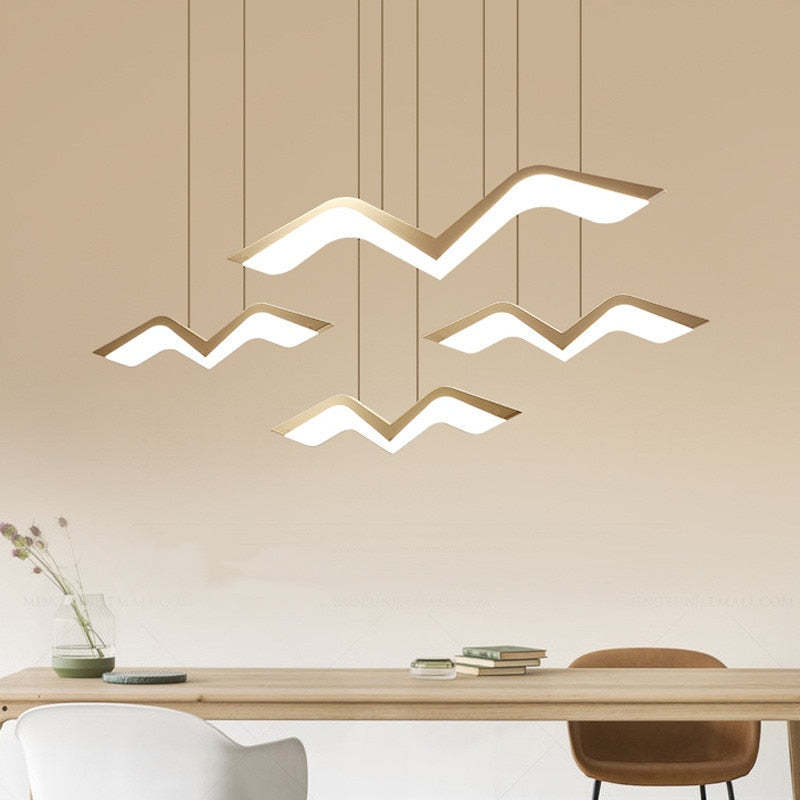 Lampe à suspension moderne Arisha Seagull, 3 styles