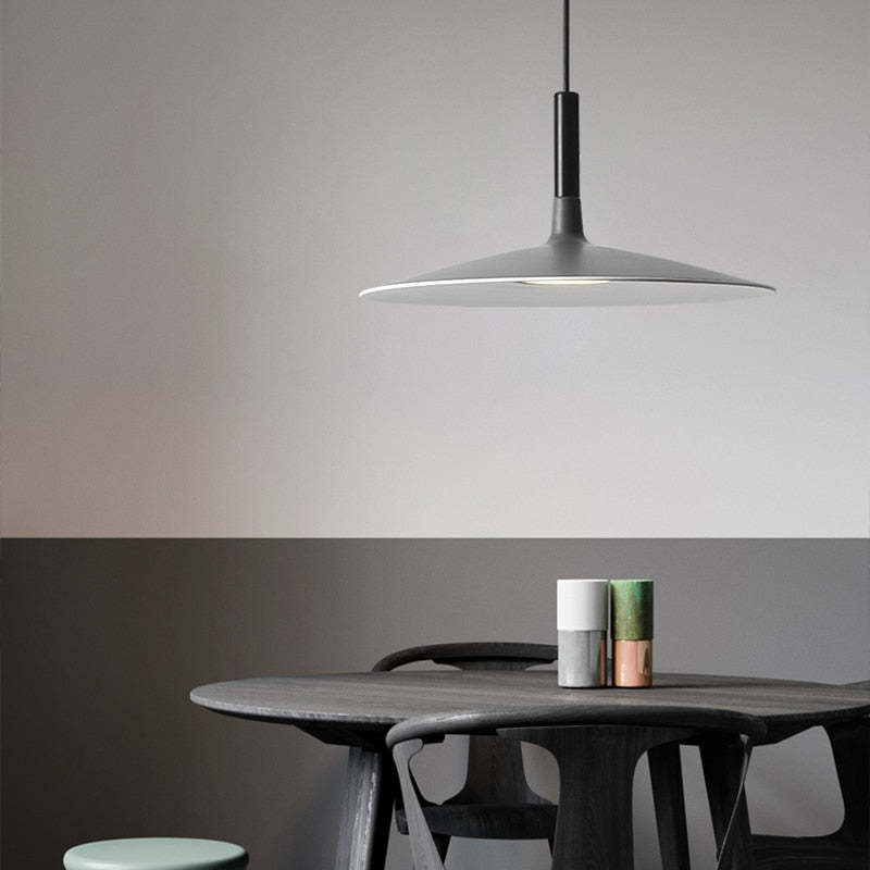 Rava Pendant Light Pan, Plate Shape Modern Design