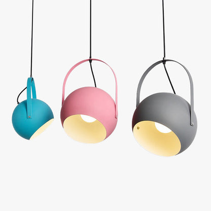 Aira Colorful Art Deco Pendant Light, Spherical,  Bedroom