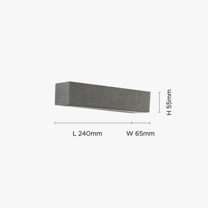 Fyra LED Outdoor Wall Lamp, Black & White
