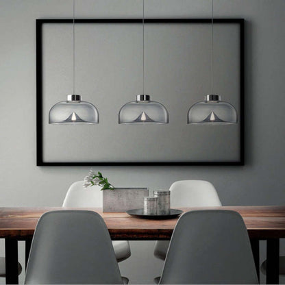 Salgado Transparente Stehlampe, Metall und Glas, 2 Farben