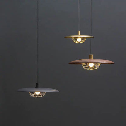 Arisha Modern Nordic Dome Pendant Light, Gold/Brown/Grey/Brown/Wood