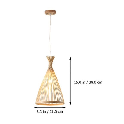Arisha Pendant Light Rattan Modern, Hand-woven, Hotels