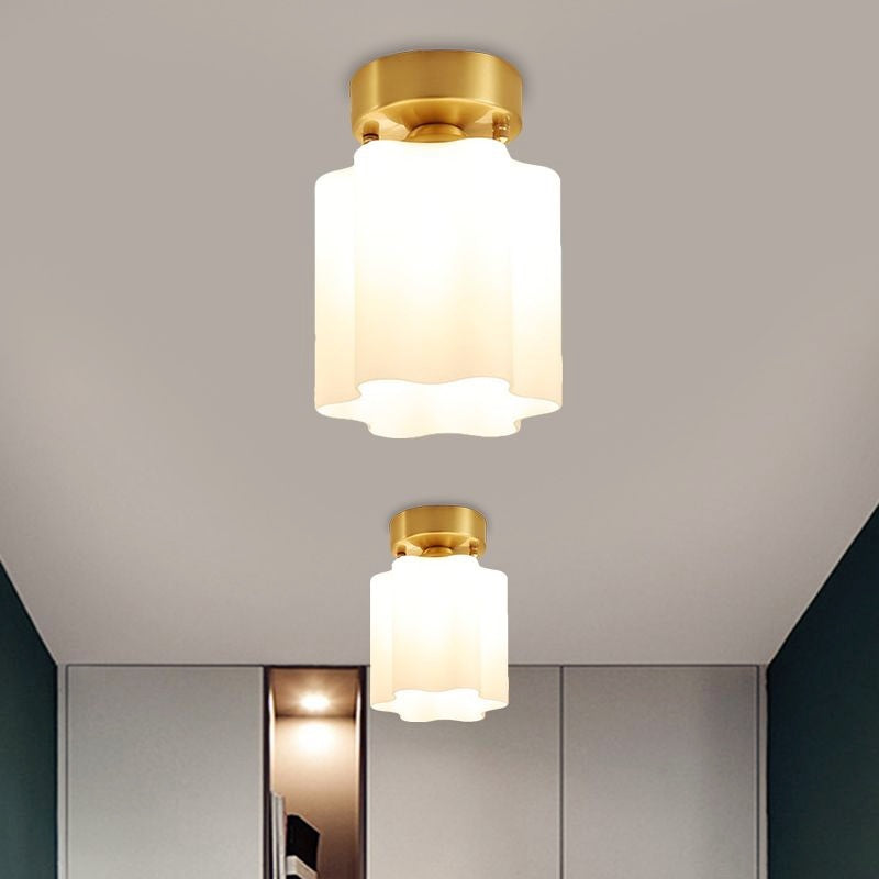 Arisha Retro Metal Flush Mount Ceiling Light Brass