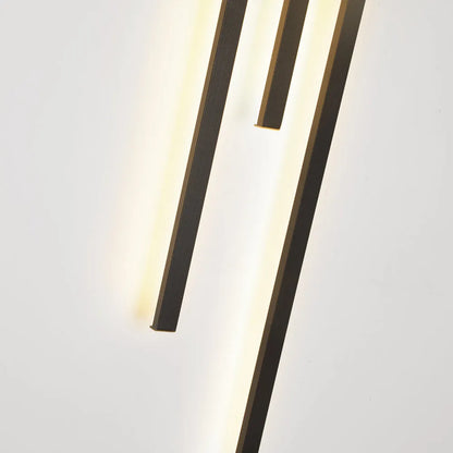 Saela Modern Linear 2 Colour Metal Wall Lamp