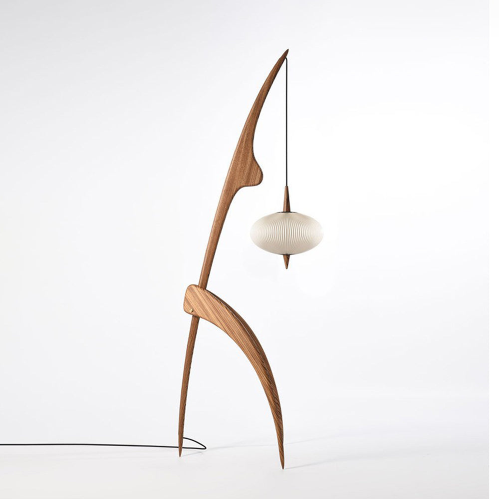 Mira Artificial Paper & Wood Floor Lamp